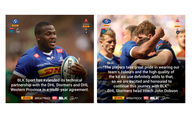 BLK EXTENDS PARTNERSHIP WITH DHL STORMERS AND DHL WP