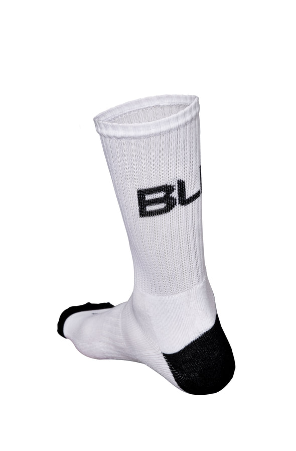 BLK TEK VI Premium Crew Sock – White