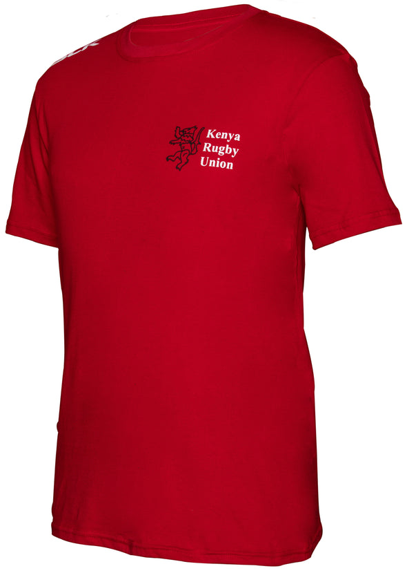 Kenya Rugby Cotton T-shirt - Red